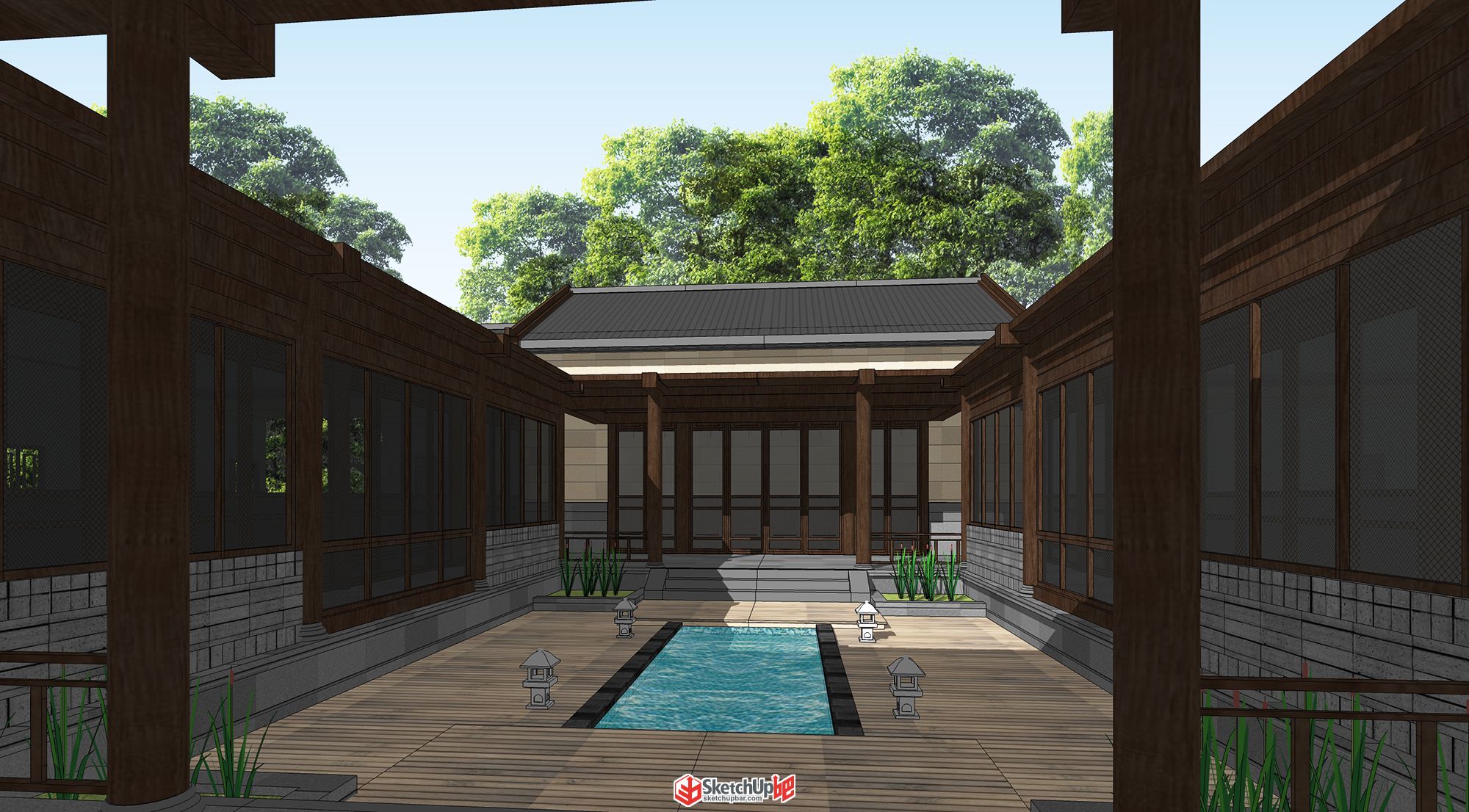 新中式四合院