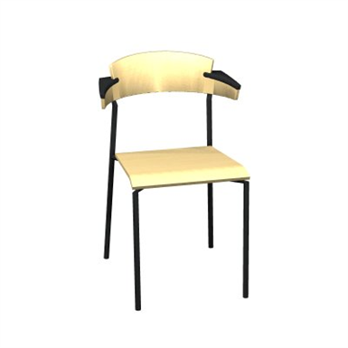 Kinnarps Chairs系列345A休闲椅