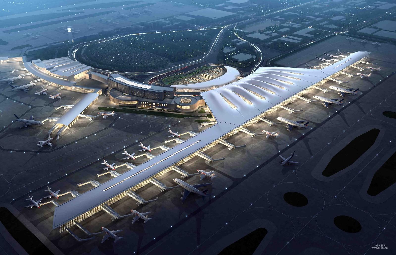 南京禄口国际机场t2航站楼 su全模型