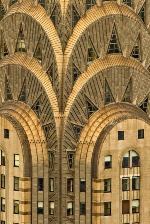 Art Deco建筑风格细节——纽约克莱斯勒大厦