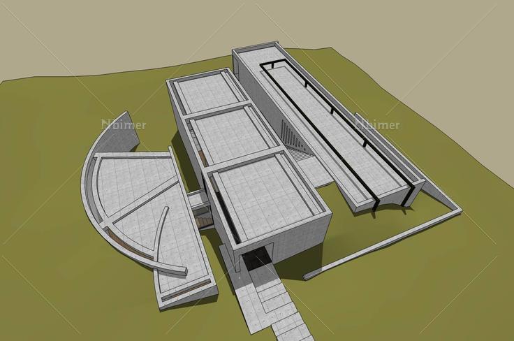 安藤忠雄小筱邸91984su模型下载