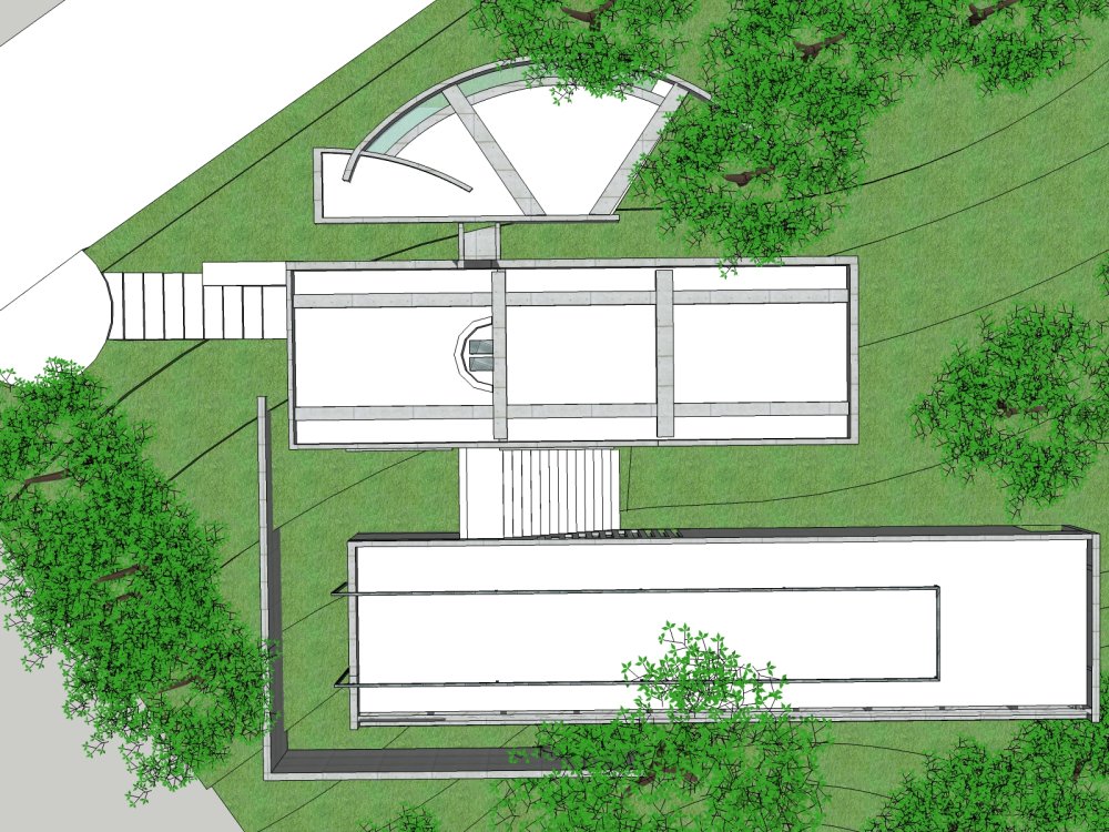 小筱邸住宅,2层,现代风格 - sketchup模型库 - 毕马汇