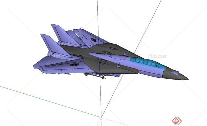 f14战斗机设计su模型