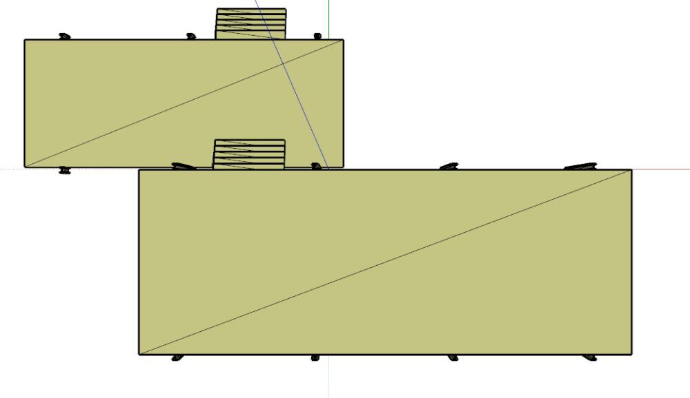现代主义经典,范斯沃斯住宅,一层 - sketchup模型库