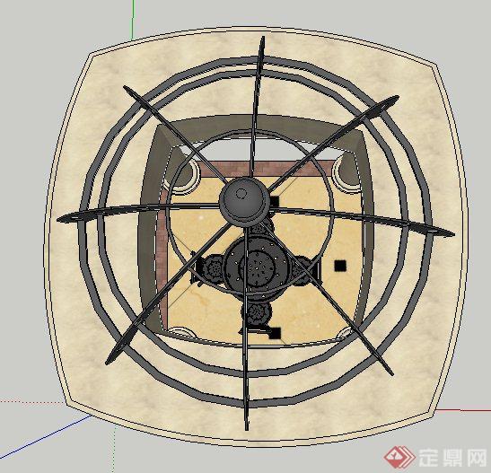 中式欧式现代风格景观桥模型集锦130183su