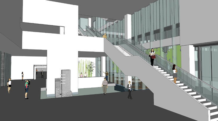台州市博物馆室内室外完整设计方案sketchup模型