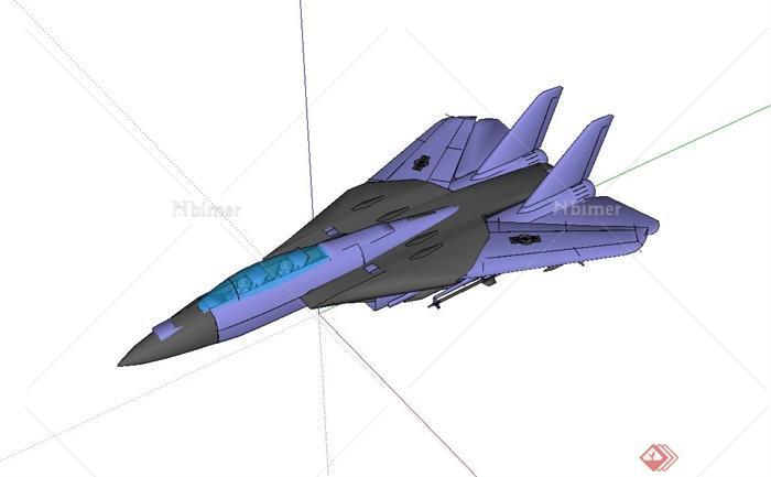 f14战斗机设计su模型