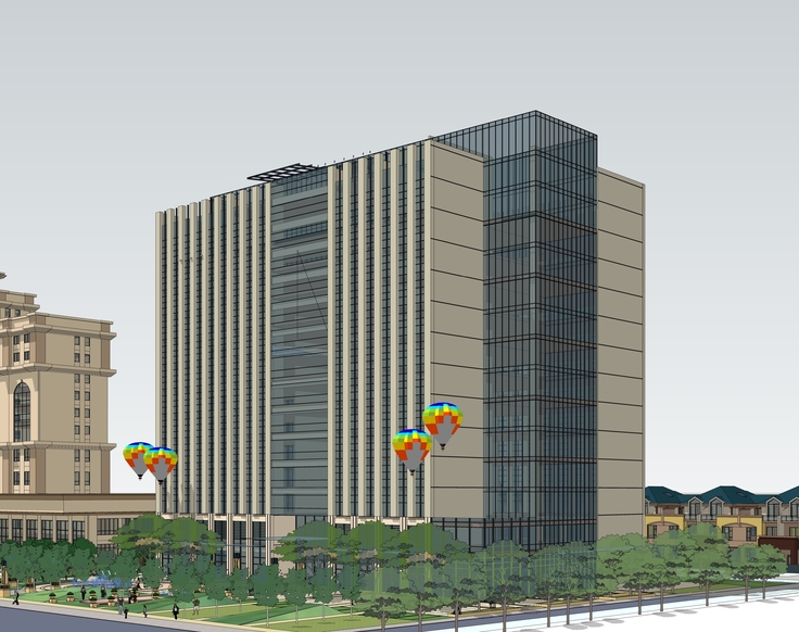 商业综合体与商业广场规划方案sketchup模型