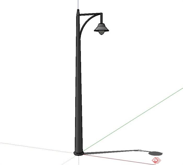 某现代精致室外景观路灯设计su模型[原创]