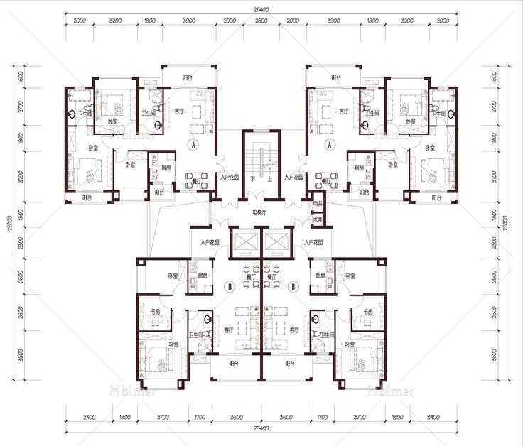 长沙 中建芙蓉嘉苑 - 户型库 - 毕马汇 nbimer