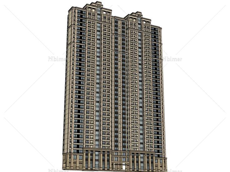 住宅楼,新古典,33层