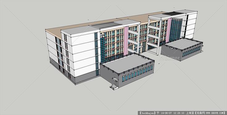 教学楼su模型