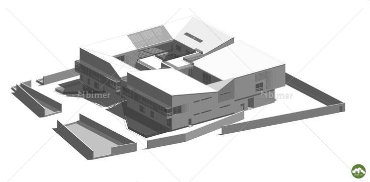 凹舍-陶磊工作室 - sketchup模型库 - 毕马汇 nbimer