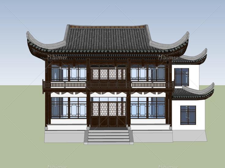 古建筑,中式风格,2层