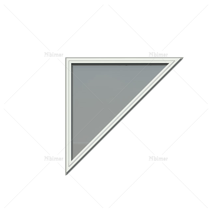 直角三角形固定窗