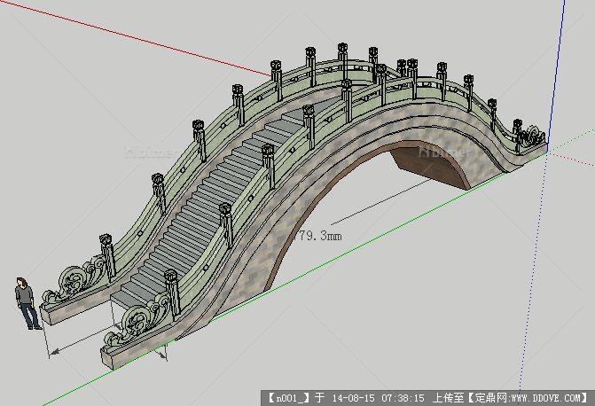 精品古桥景观设计方案精细su模型