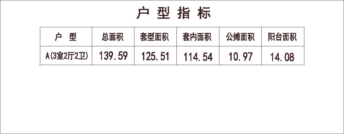  北方 1梯2户 6层 户型