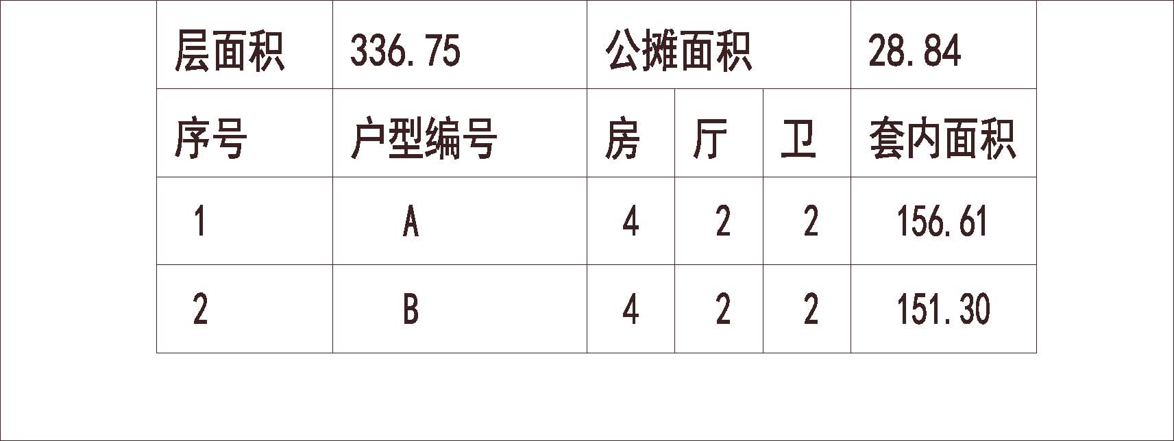 南方 1梯2户 11层 户型