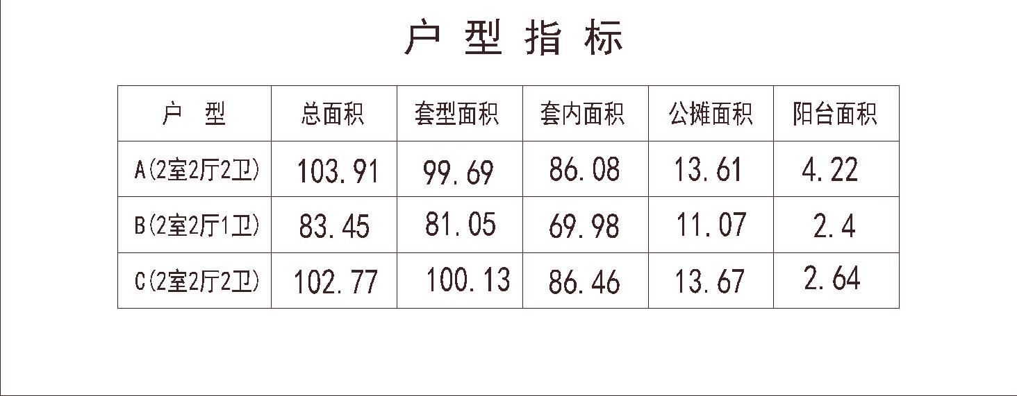 北方 1梯3户 11层 户型