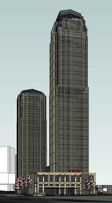 超高层城市综合体SketchUp模型