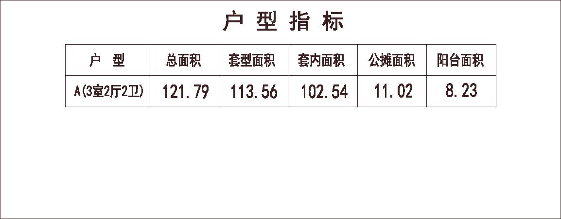  北方 1梯2户 6层 户型