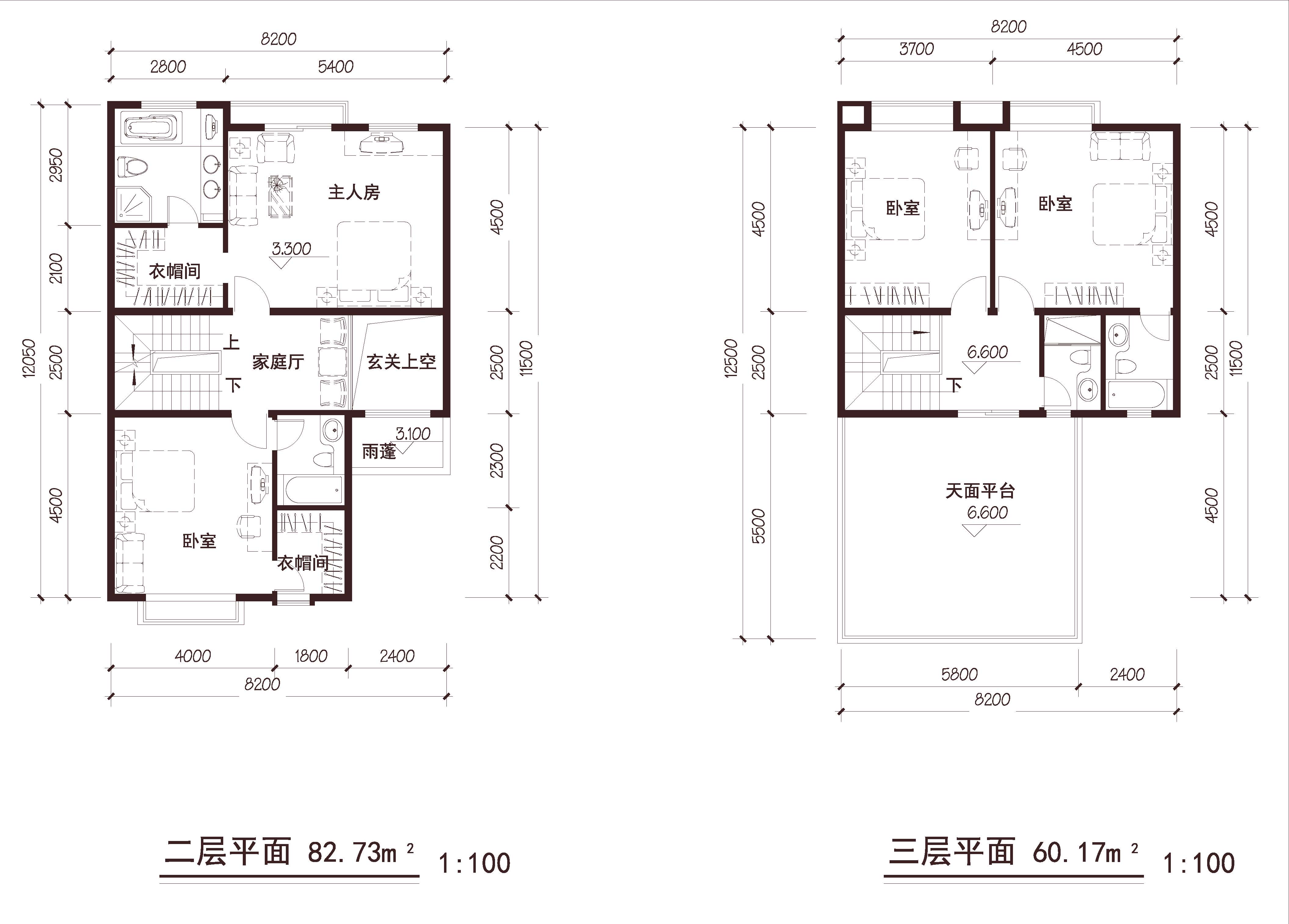 联排 南入户 2车位