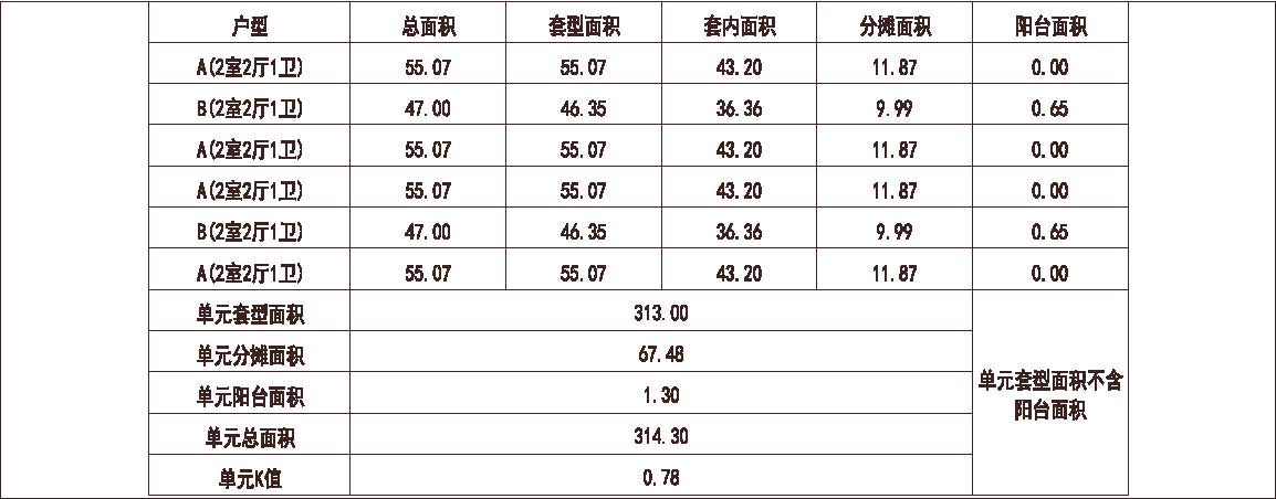 北方 1梯6户 11层 户型