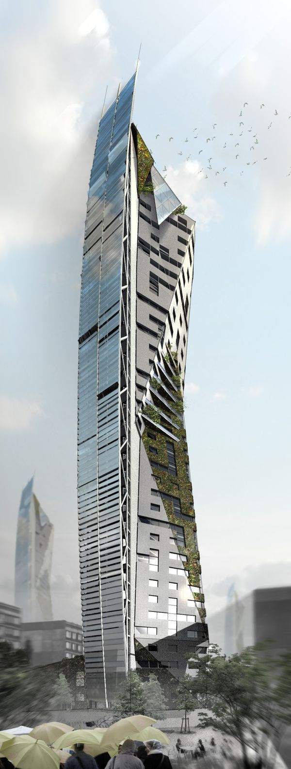 Eco Tower by Pavlo Kryvozub, via Behance