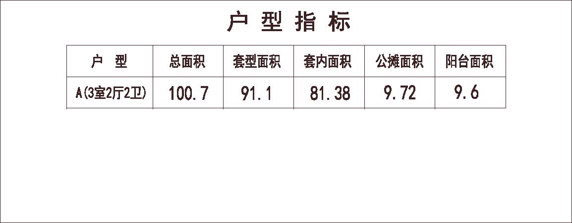 北方 1梯2户 6层 户型