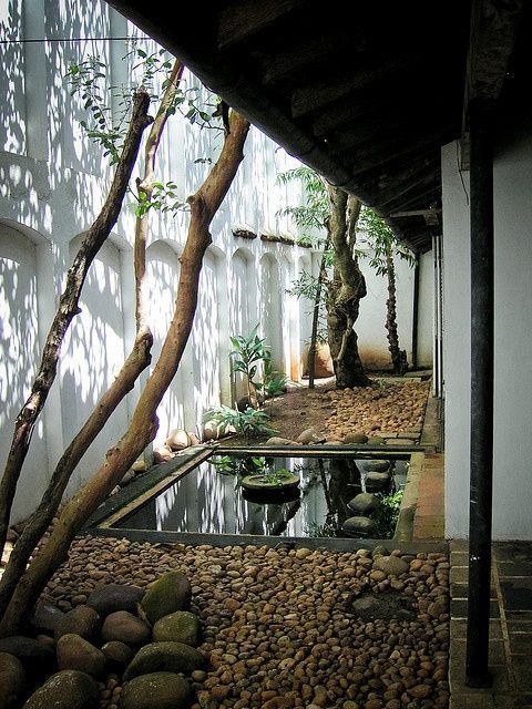 日式庭院的光影