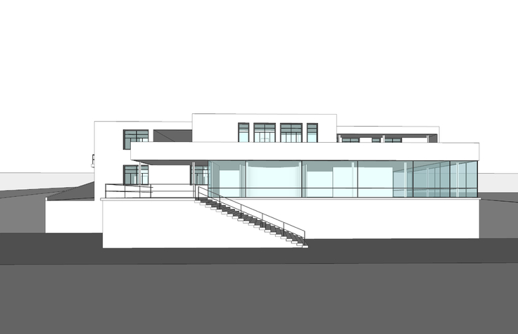 密斯·凡·德罗—吐根哈特别墅sketchup模型