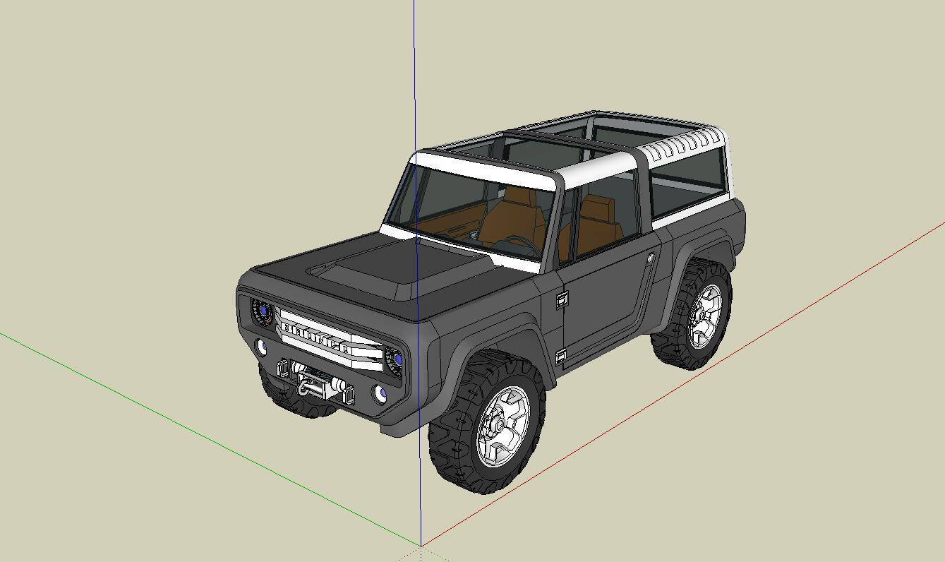 福特新型越野(140019)su模型下载