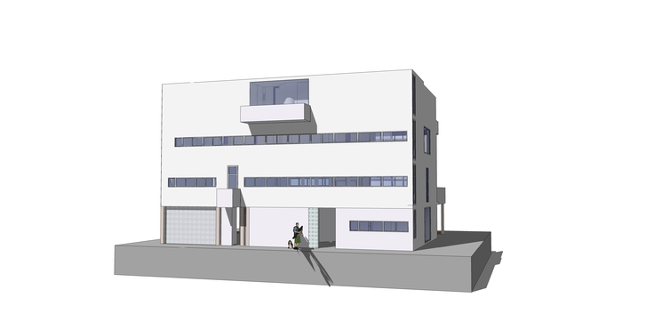 柯布西耶—斯坦因住宅sketchup模型