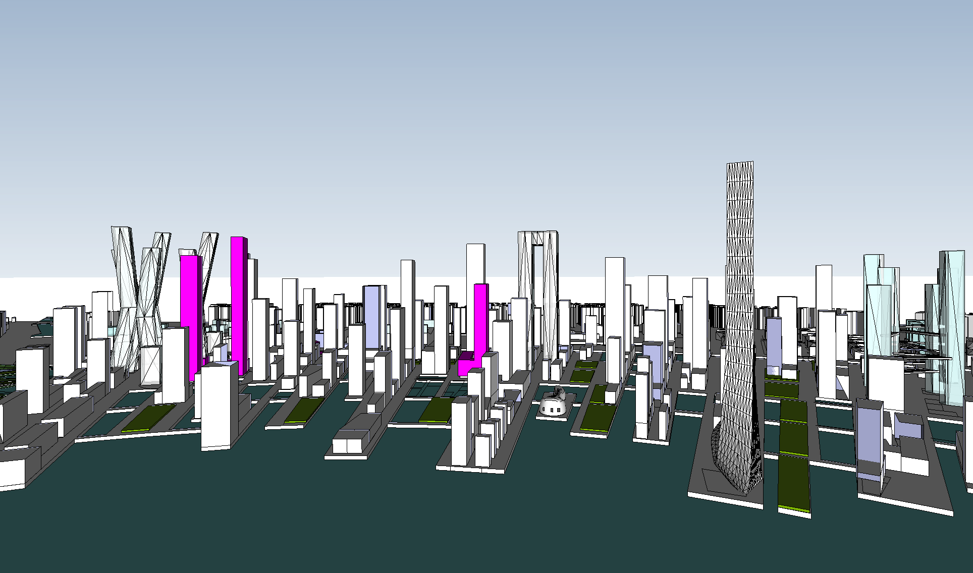 城市规划SketchUp 模型