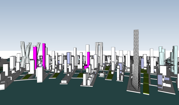 城市规划SketchUp 模型