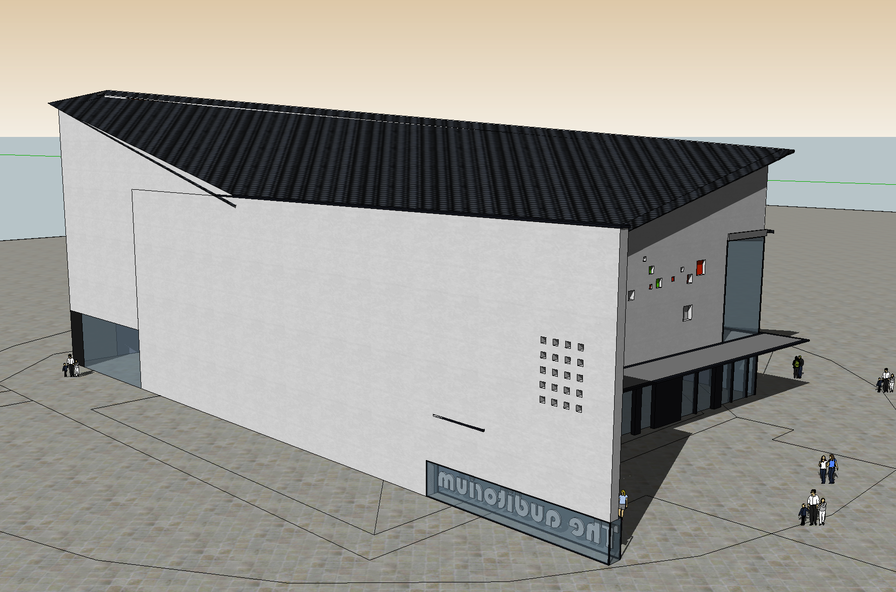 某小型演艺厅建筑设计方案SketchUp模型