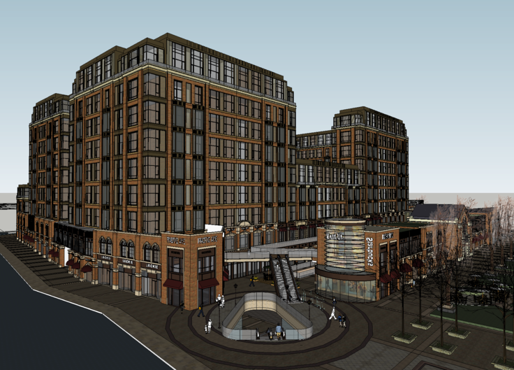 新古典风格沿街商业和住宅SketchUp模型
