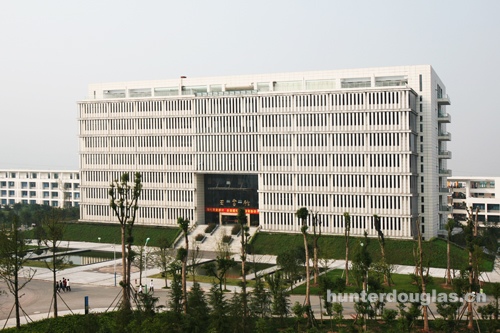 重庆科技学院图书馆 - 亨特中国-遮阳系统（机翼