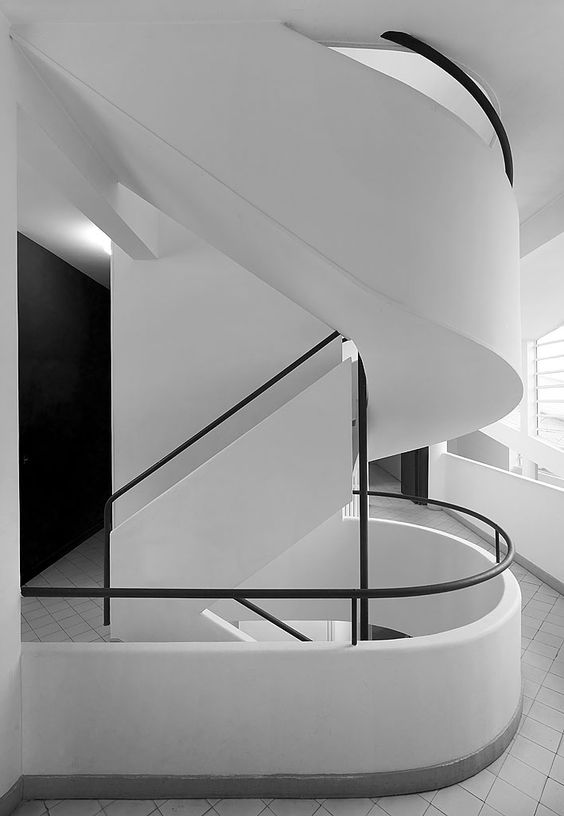 柯布西耶那些经典人性化弧形设计——楼梯