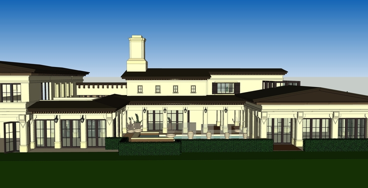 现代风格别墅住宅sketchup模型