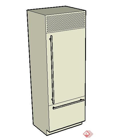 设计素材之家电设施 冰箱设计素材su模型