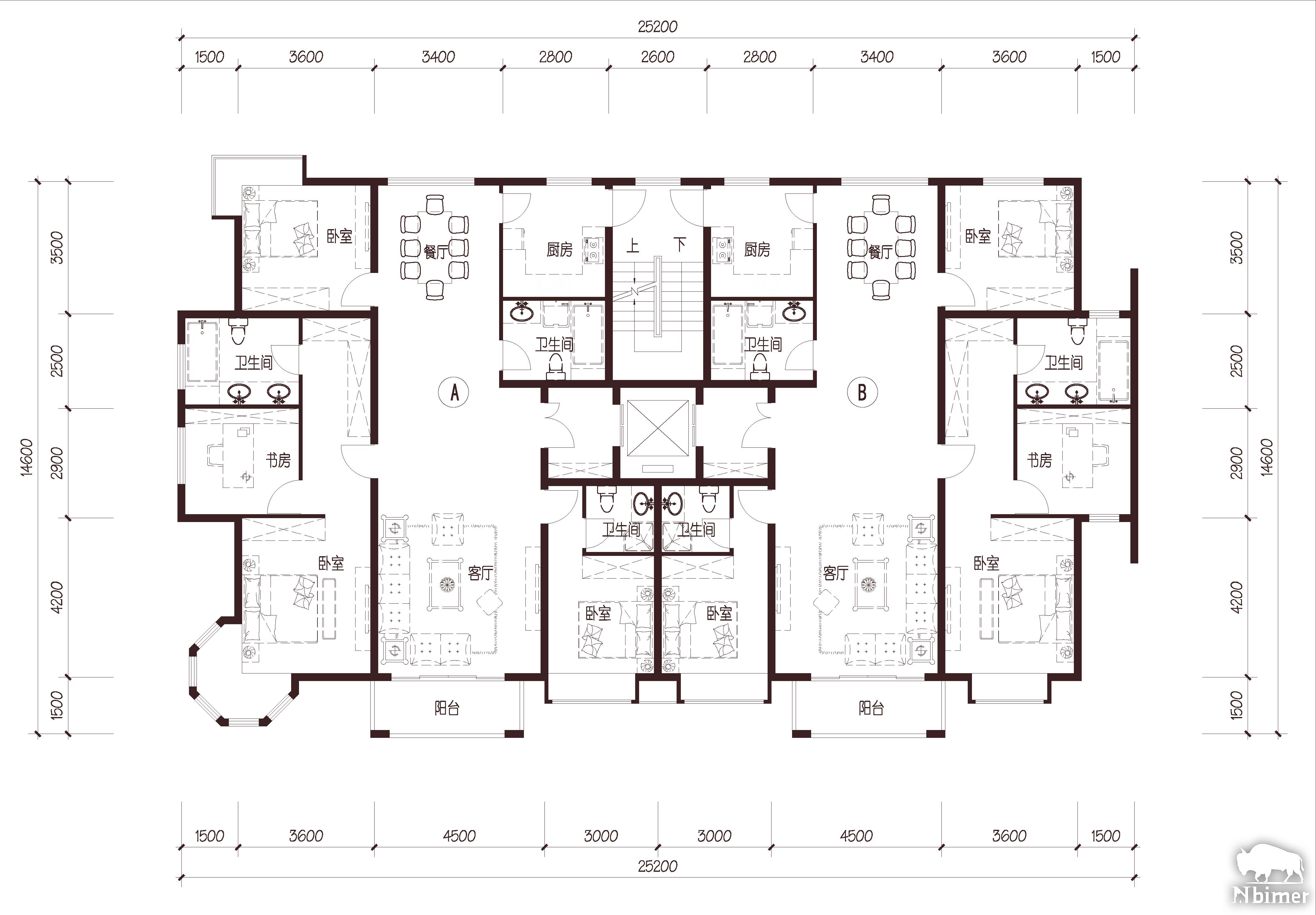 北京 城建琨廷 1梯2户 11层 户型