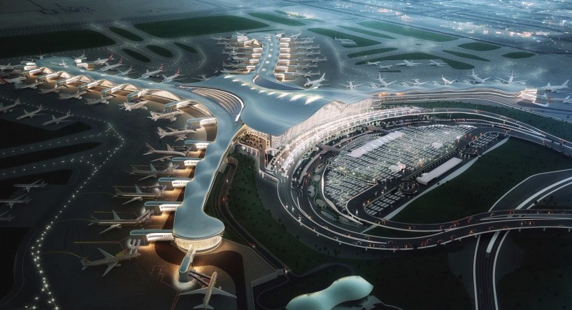 阿布扎比国际机场中场航站楼综合建筑群的设计通