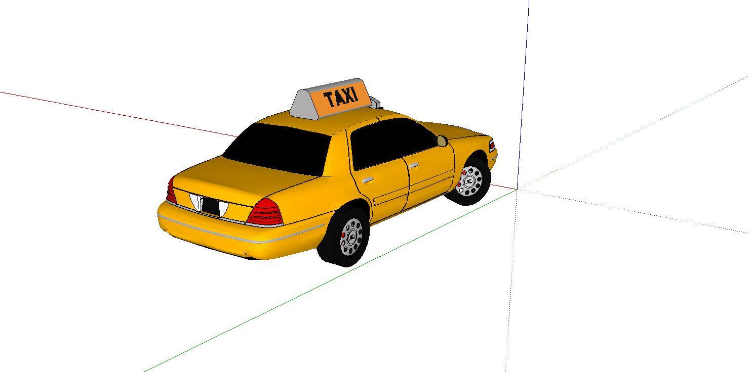 黄色出租车,(139994)su模型下载