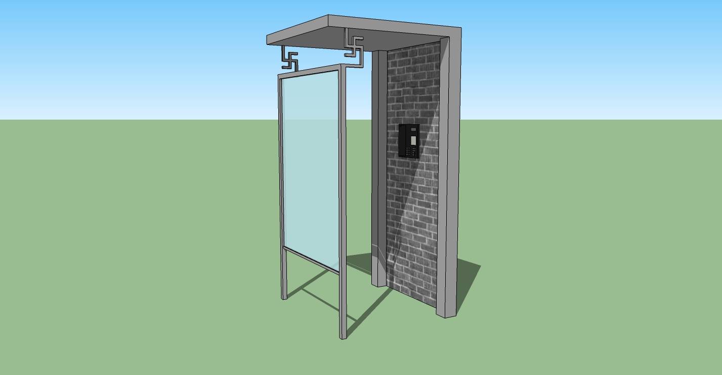 电话亭(74354)su模型下载
