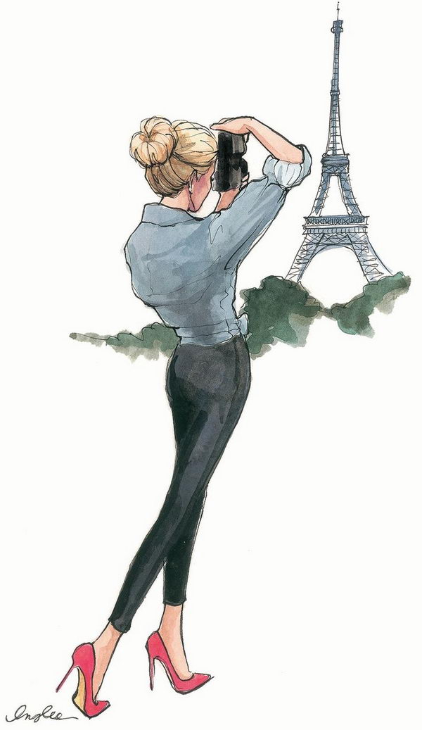 Paris Fashion 手绘草图。
30个最酷的草图之一