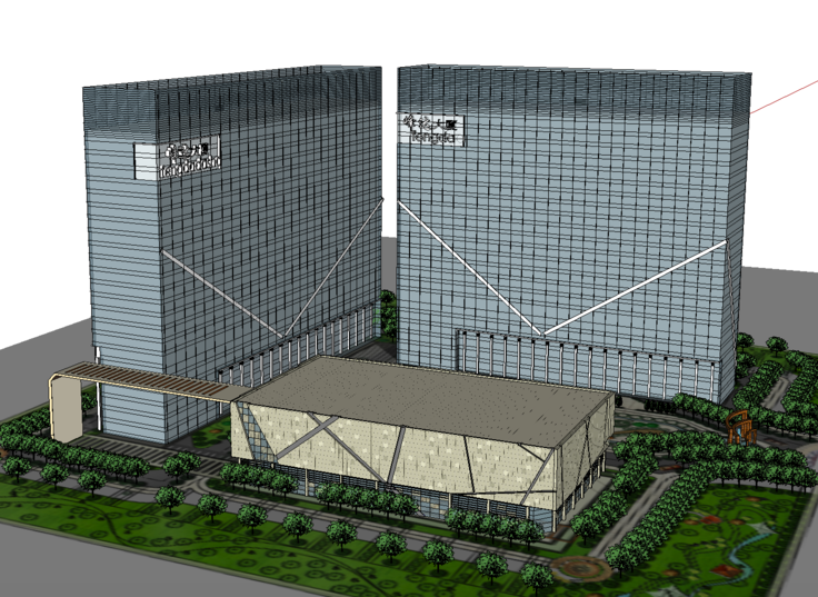 峰达大厦办公楼方案SketchUp模型