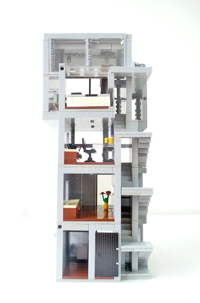 安藤忠雄现代4X4住宅sketchup模型