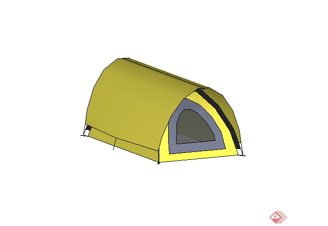 某园林景观帐篷设计SU模型素材3