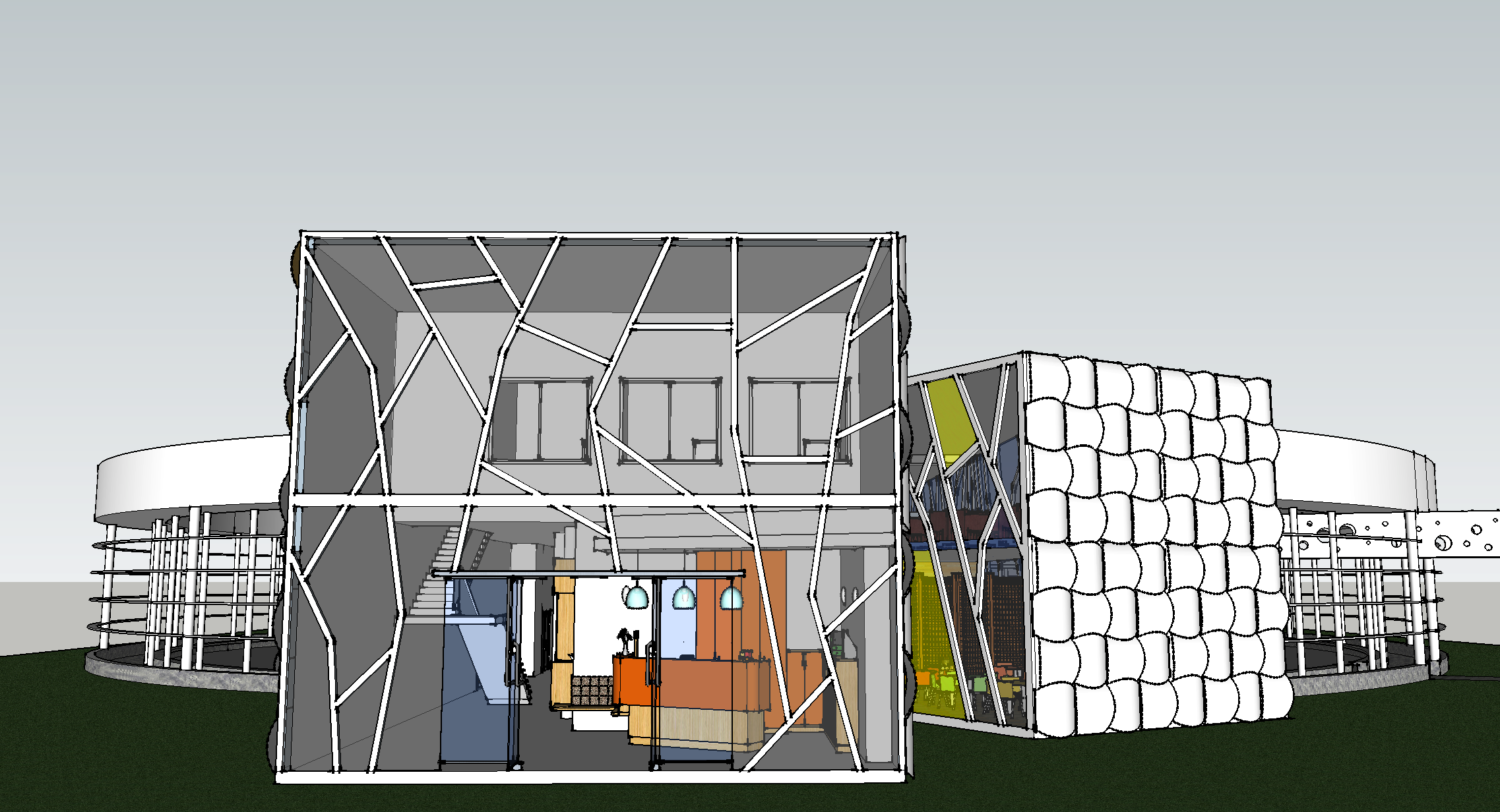 现代风格幼儿园概念方案设计SketchUp 模型